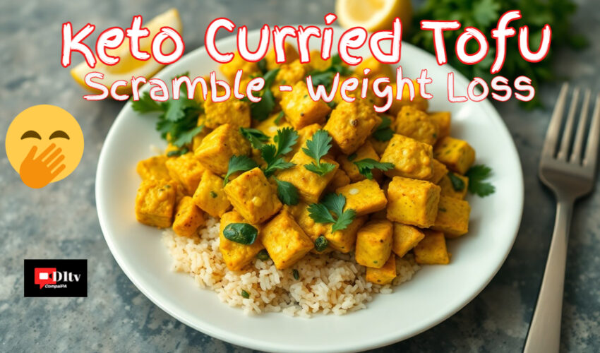 Delicious and Easy Keto Curried Tofu Scramble