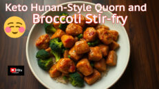 Keto Hunan-Style Quorn and Broccoli Stir-Fry