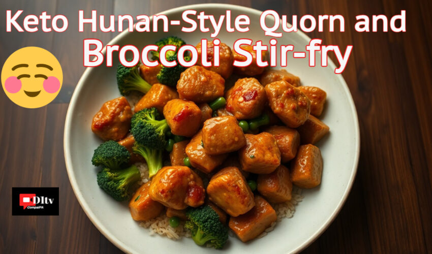 Keto Hunan-Style Quorn and Broccoli Stir-Fry