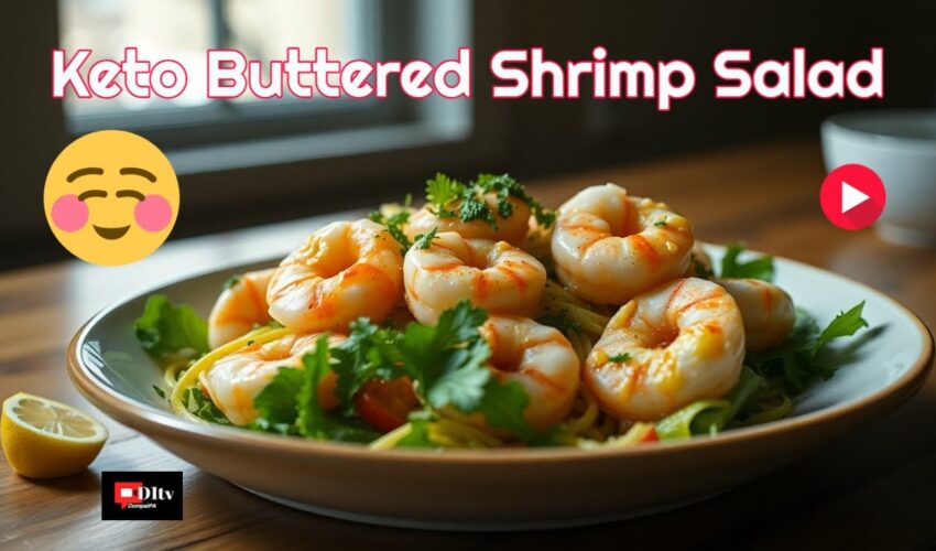 Keto Buttered Shrimp Salad