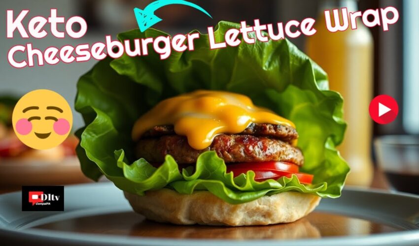 Keto Cheeseburger Lettuce Wrap