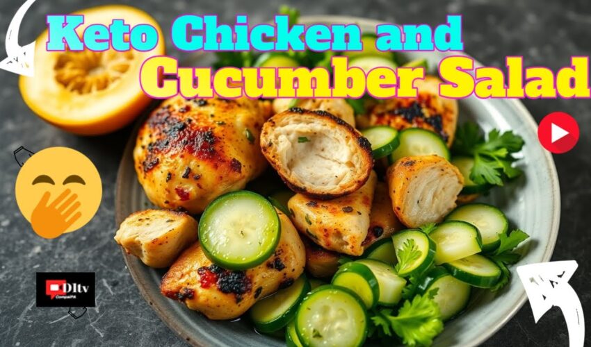 Keto Chicken and Cucumber Salad