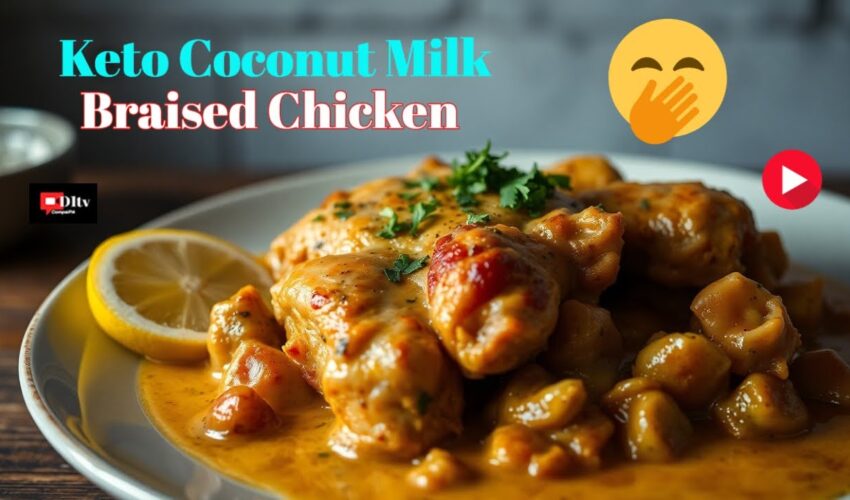Keto Coconut Milk Braised Chicken