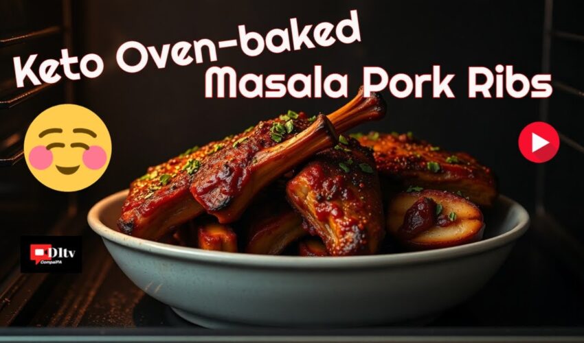 Keto Oven-baked Masala Pork Ribs