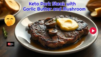 Keto Pork Steak with Garlic Butter and Mushroom